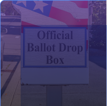 An abstract image of voters